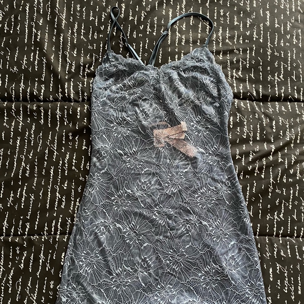 Victoria’s Secret Blue Lace Slip Dress Sz XS NWT